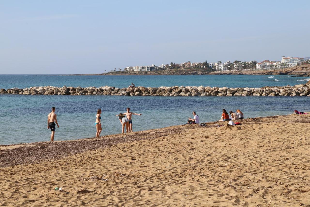 Cyking 2 Bed Apartment With Pool & 10 Min To Beach Paphos Buitenkant foto